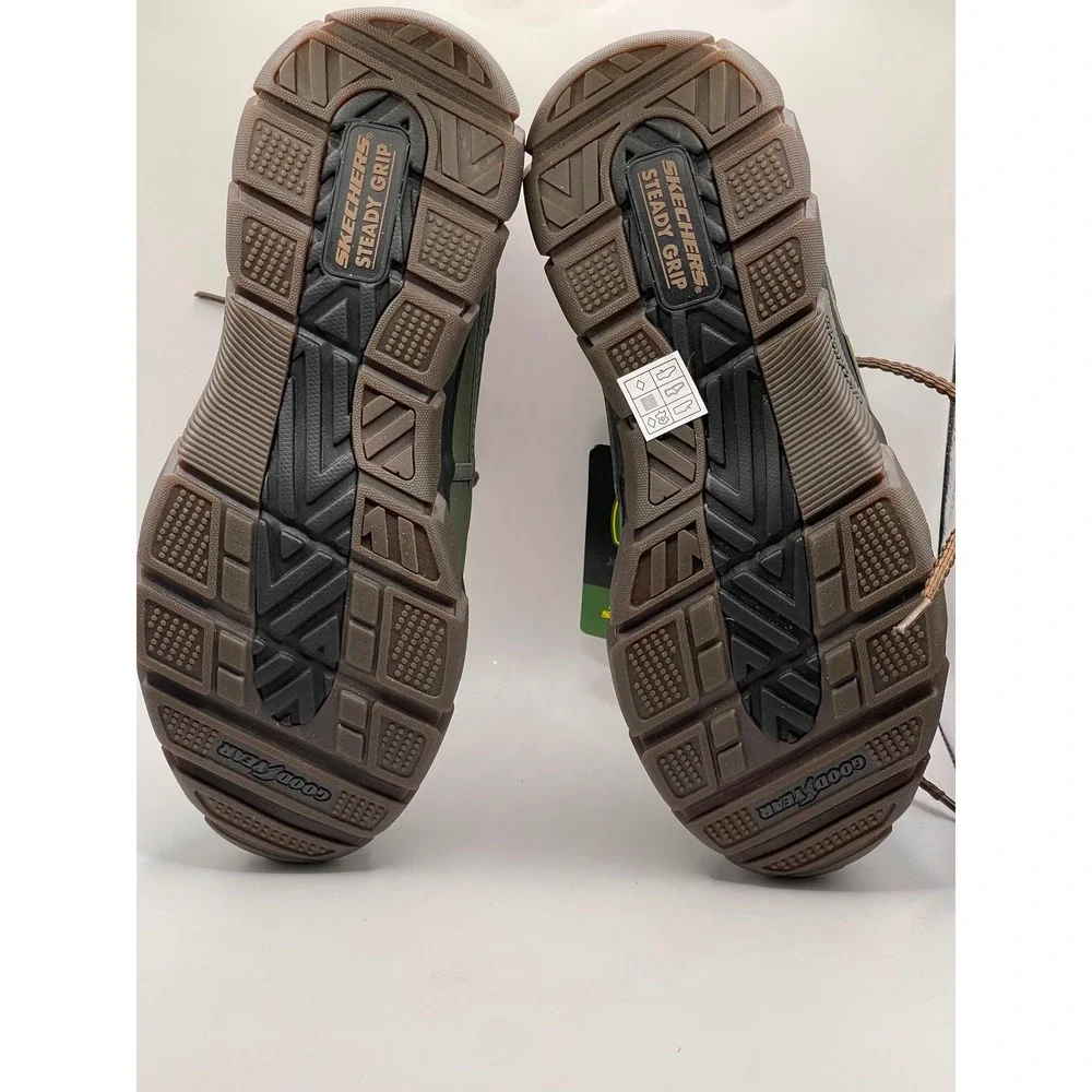 John Deere Skechers Respected Swamper Waterproof Duck Boots Olive Brown